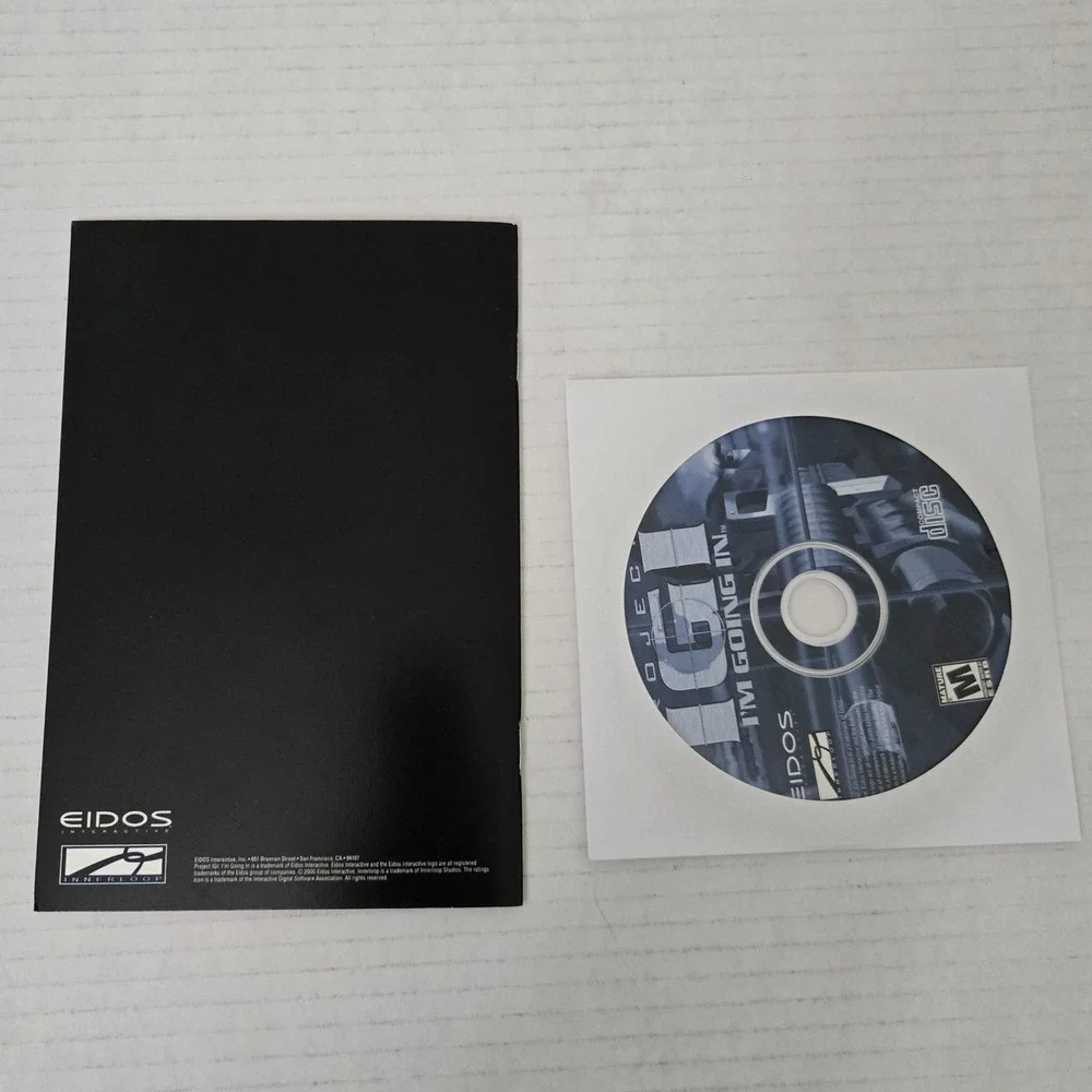 Project IGI Im Going In PC CD ROM 2000 Eidos Innerloop Tactical FPS Vintage Game